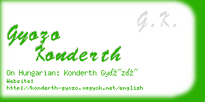 gyozo konderth business card